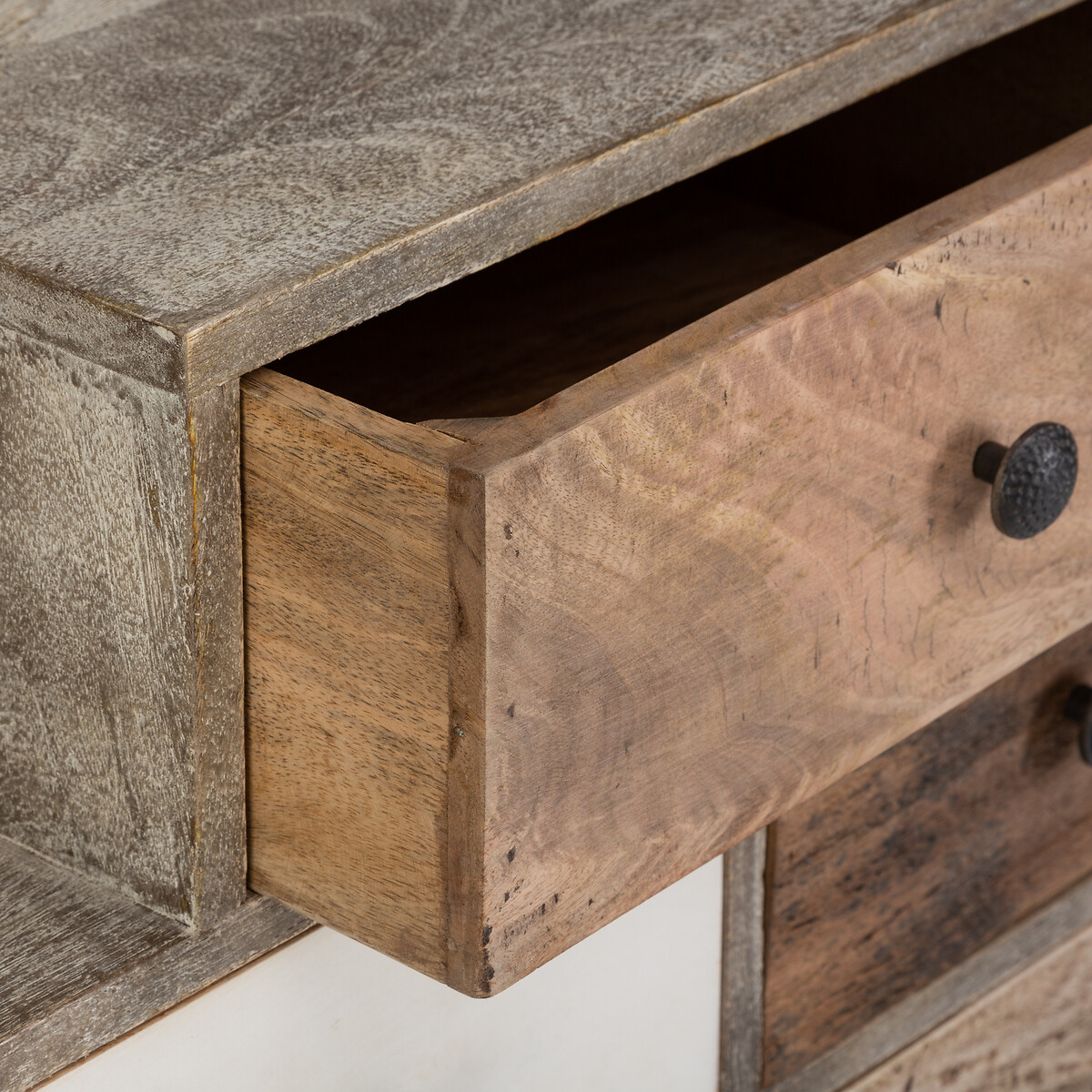 Aparador Koval Em Madeira Mango Com 8 Gavetas