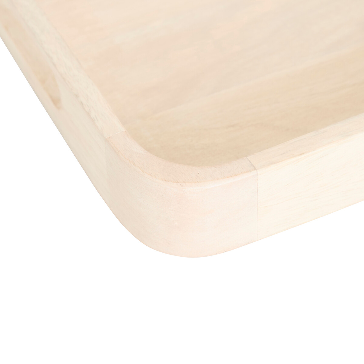 Bandeja beige de madera mango 34.5x34.5cm