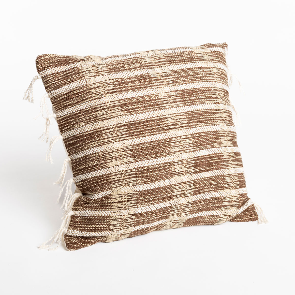 Cojín EARTHY con flecos 45x45cm