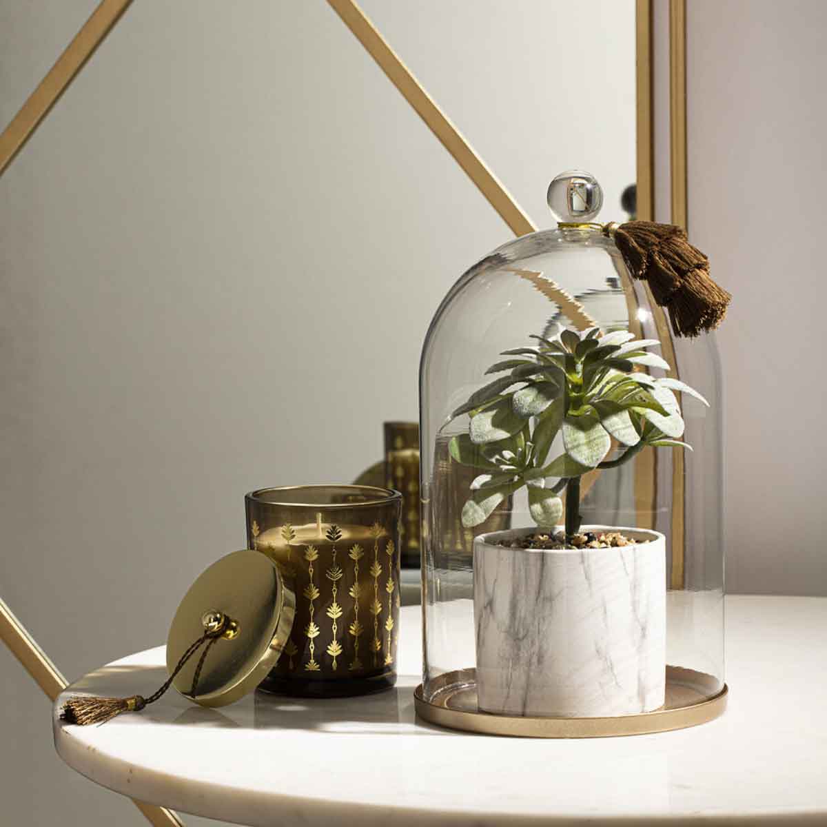 Planta artificial con campana 25cm