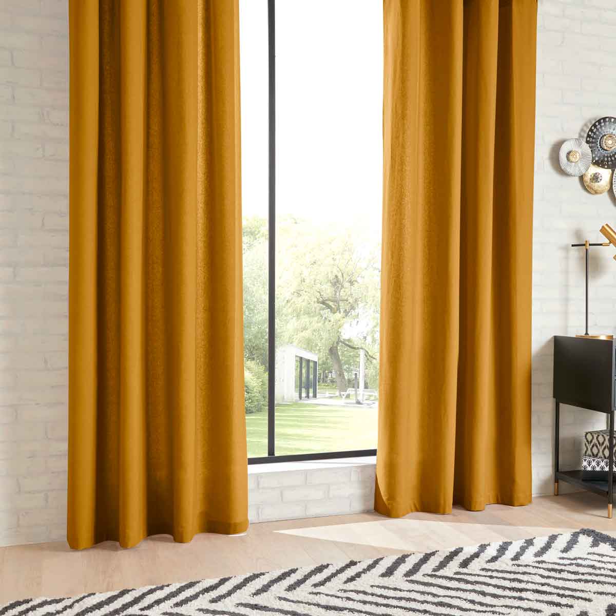 Cortina ANJALI ocre 135x240cm