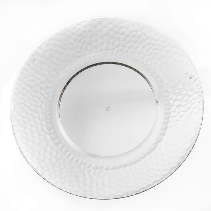Plato De Policarbonato Martillado 27Cm
