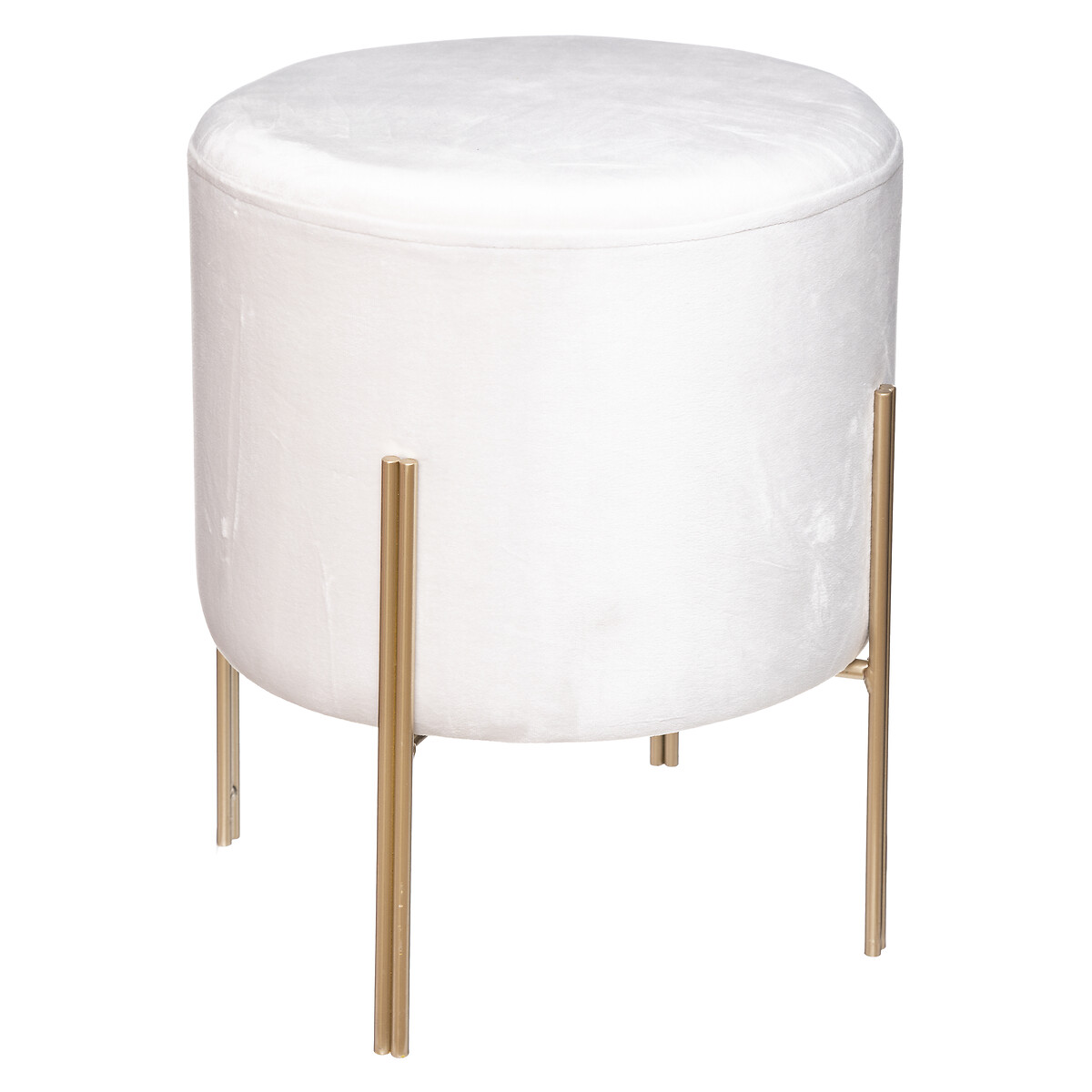 Taburete Blush De Terciopelo 34x40Cm
