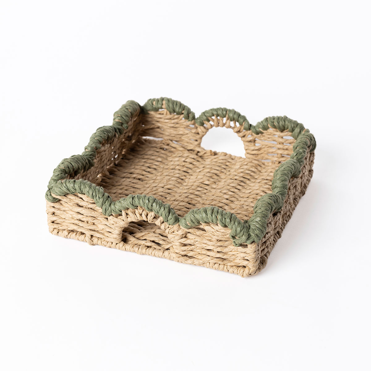 Servilletero TRAMARE marr&oacute;n de yute