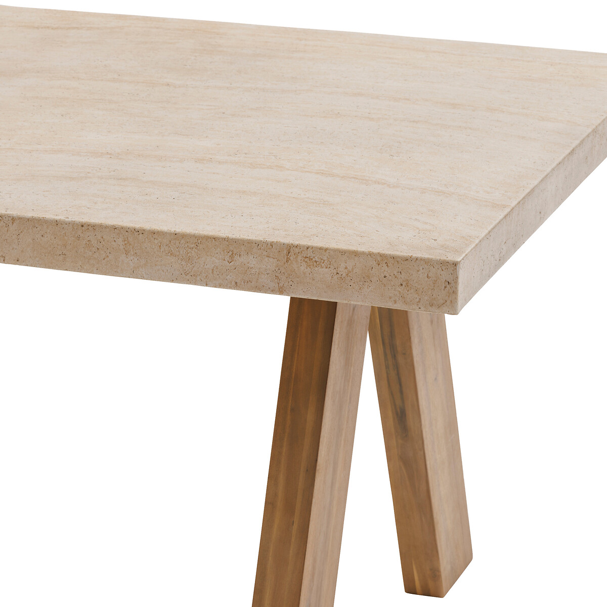 Mesa fija VENIZIA de madera de acacia