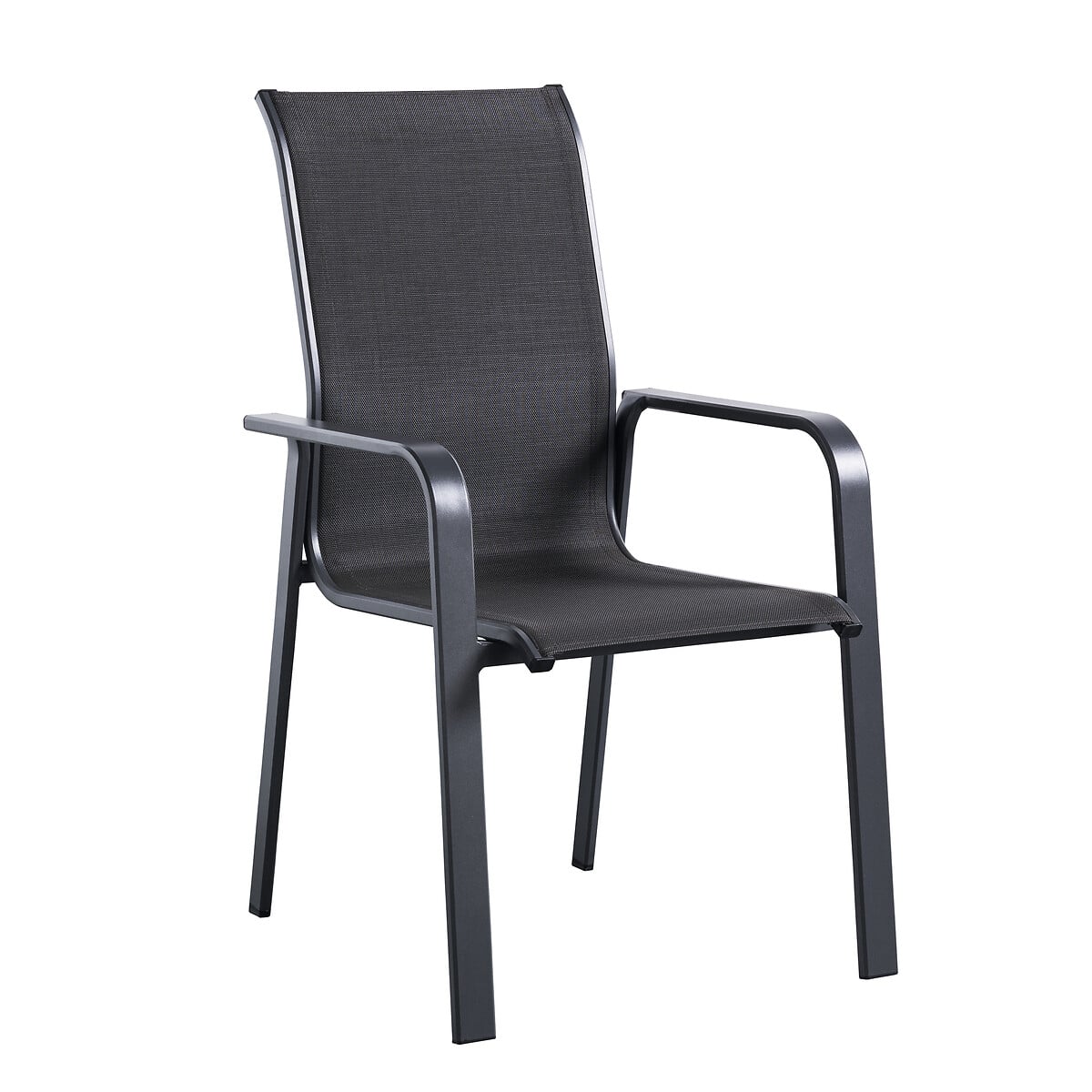 Cadeira Essentia Cinza Antracite E Graphite Com Costas Altas
