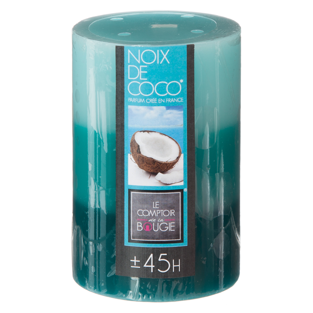 Vela Perfumada Pilar C&ocirc;co Tricolor