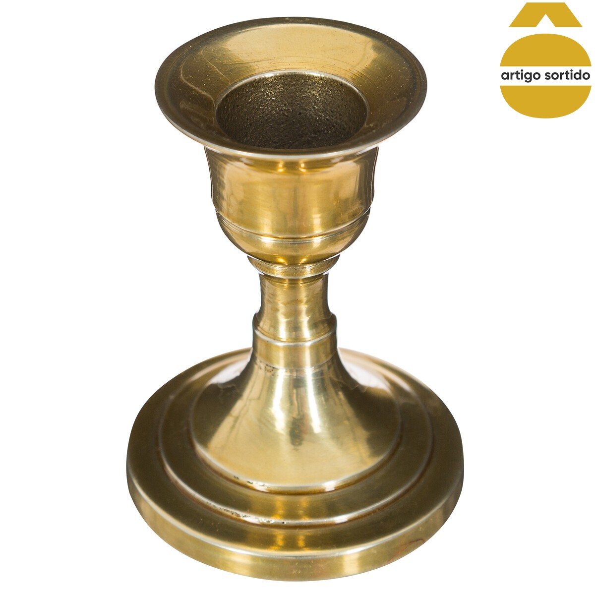 Casti&ccedil;al Dourado Em Metal