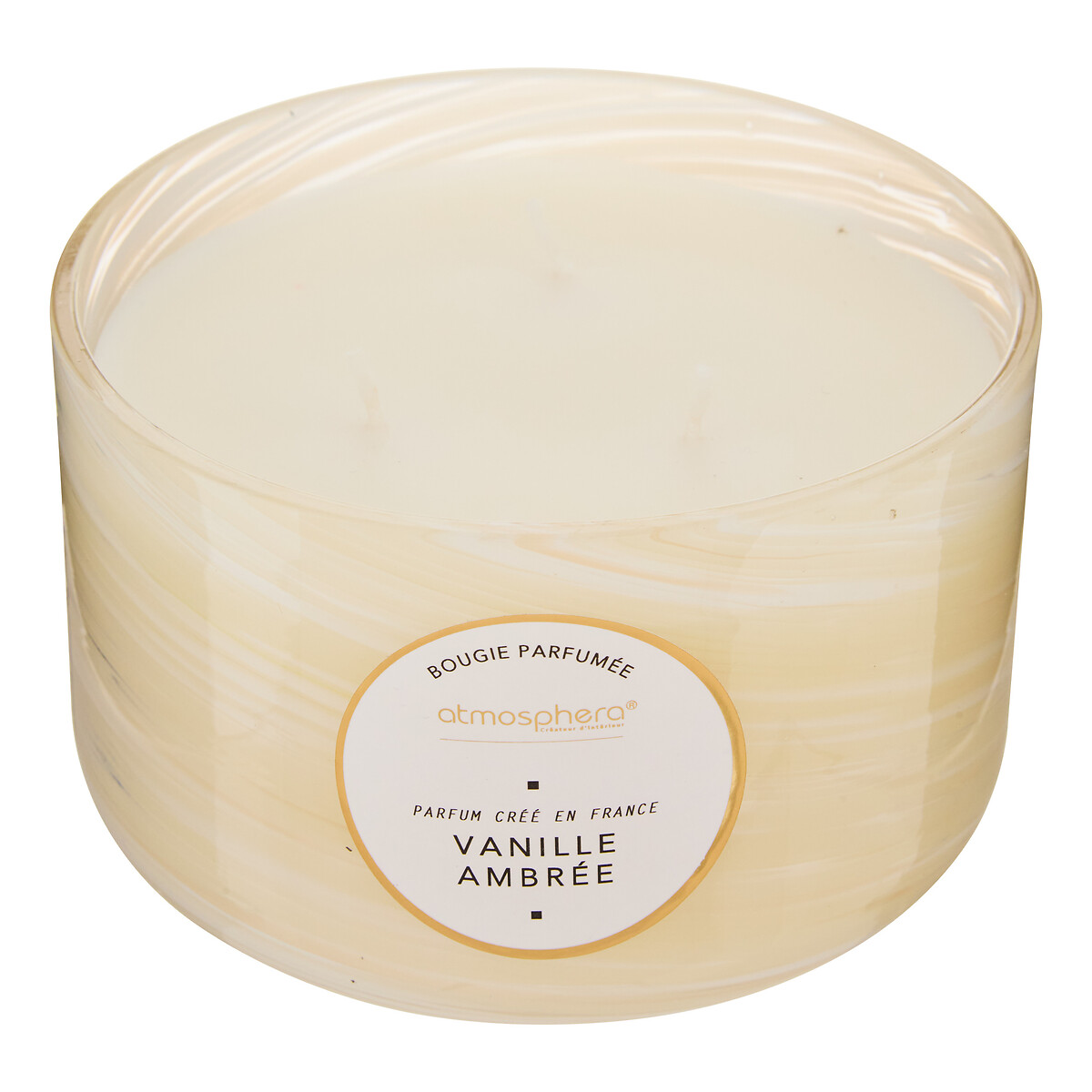 Vela perfumada en tarro de vidrio