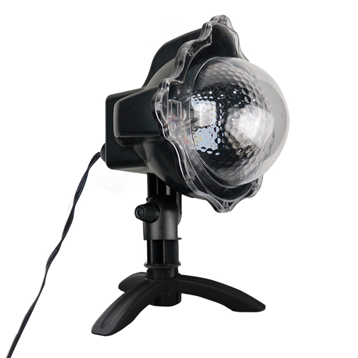 Proyector Luminoso Exterior C/Efecto Nieve Blanco