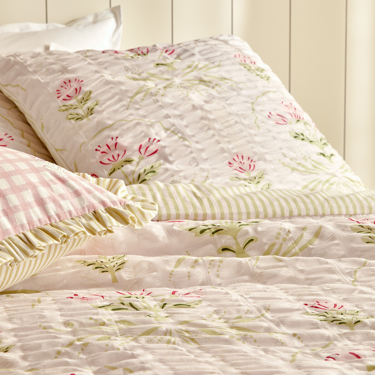 Funda edred&oacute;n y 2 fundas de almohada FLEUR DE ROSE