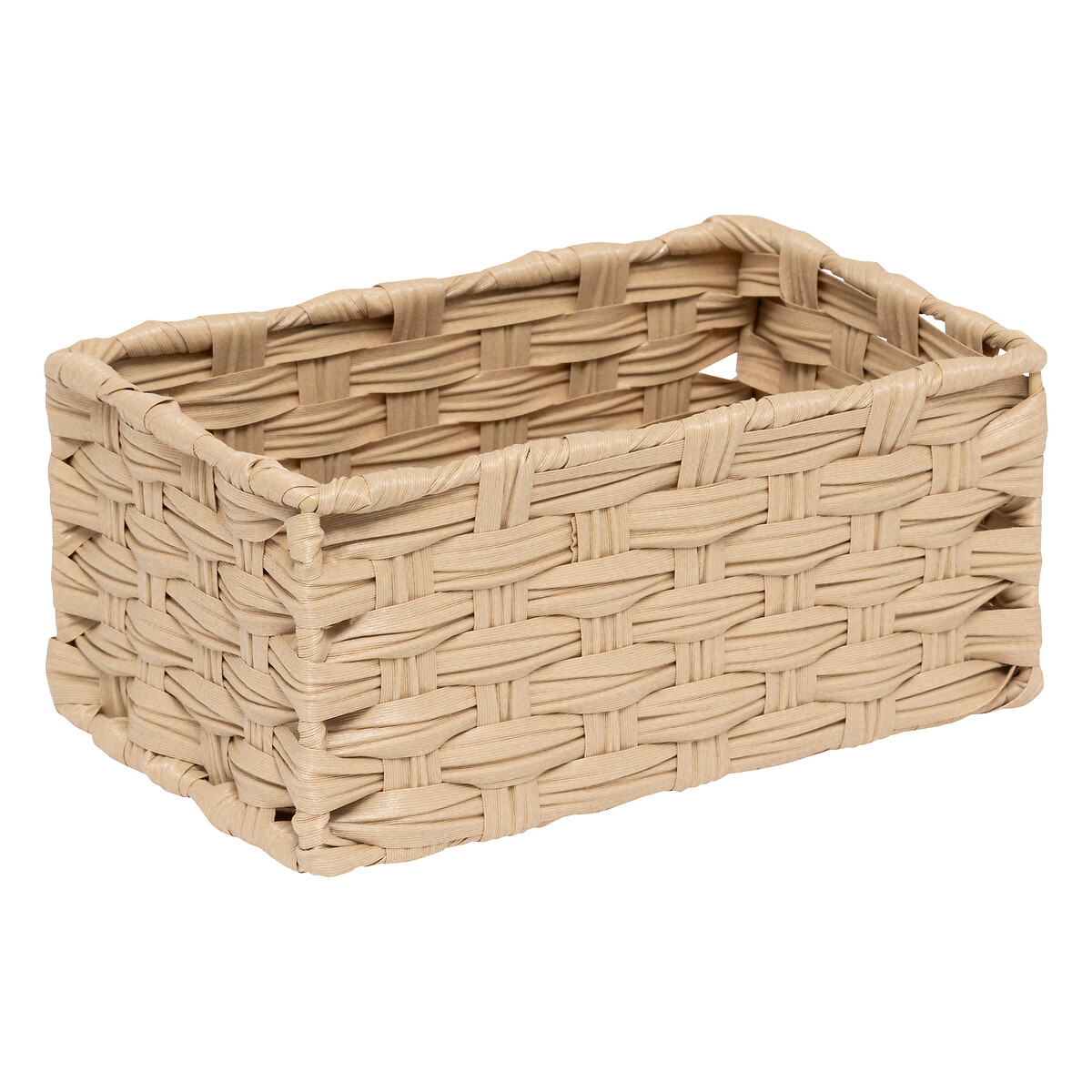 Conjunto de 3 cestas altas TRESSE beige