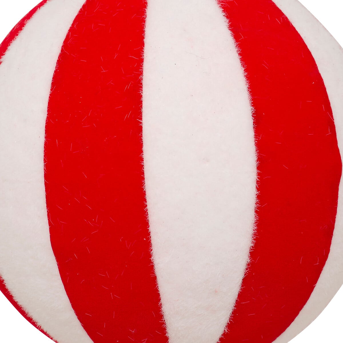 Bola De Navidad Maxi Con Rayas 15cm