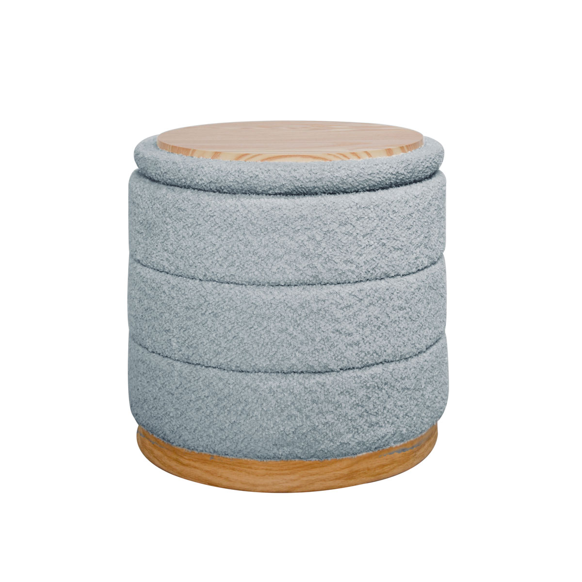 Puf/mesa BATH gris claro 37x39cm