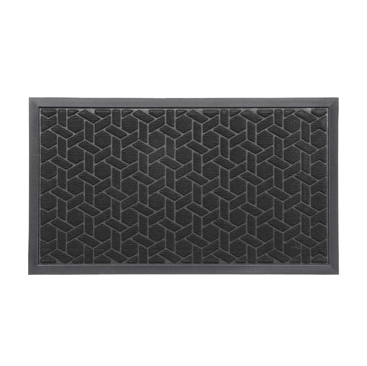 Alfombra Cubique Negro 43x75cm