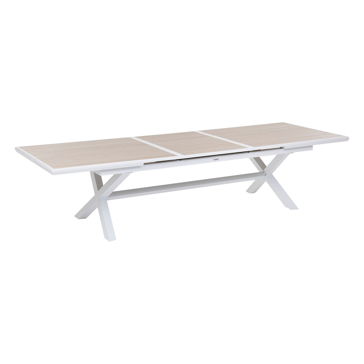 Mesa extensible AXIOME lino y blanco 250-330cm
