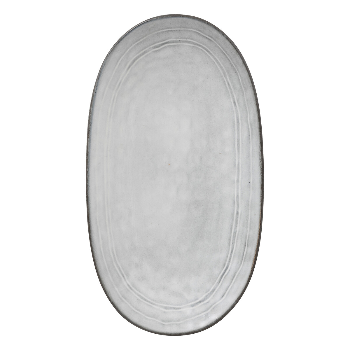 Fuente Ovalada Azul Flower Azul 21x37cm