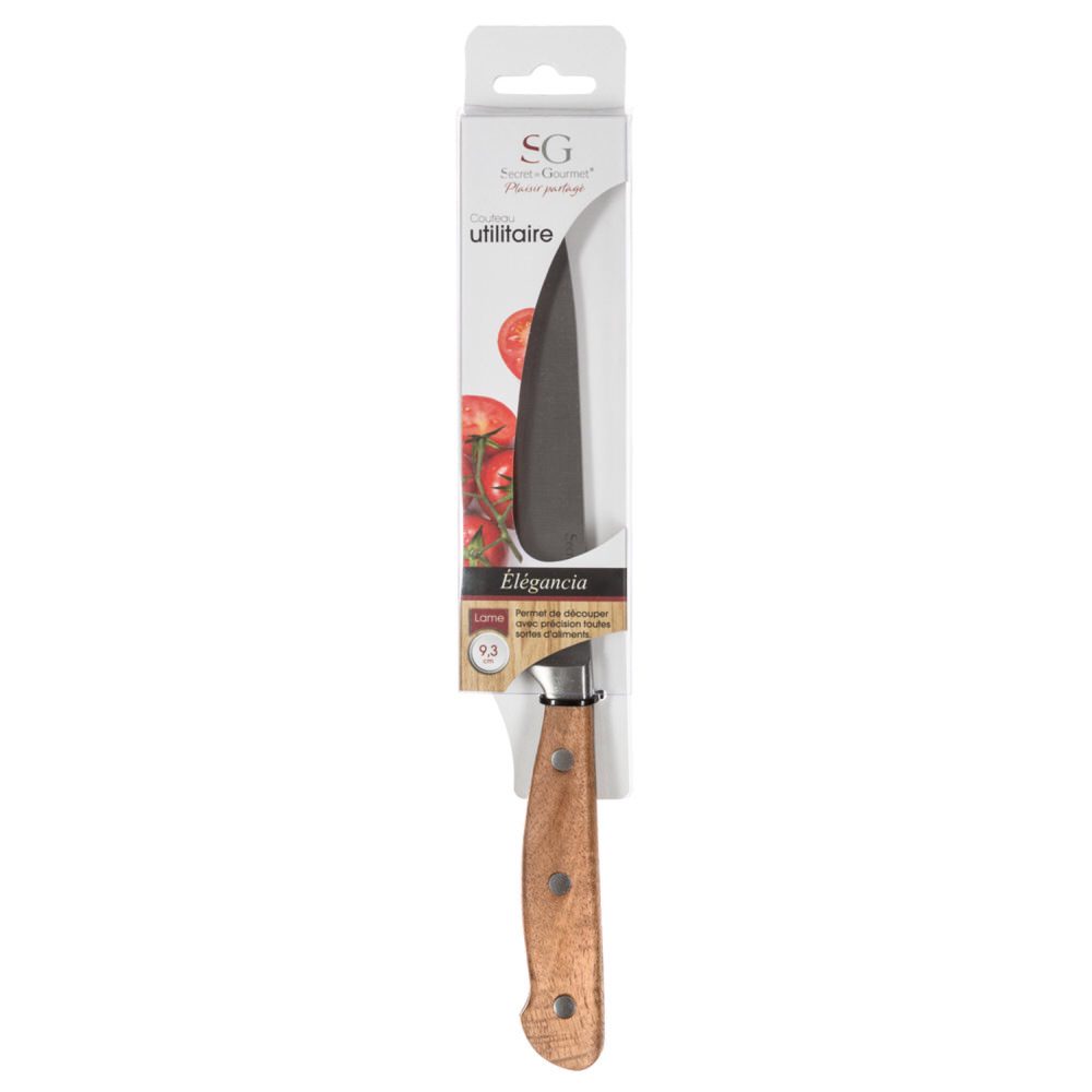 Cuchillo Cocina Elegancia Mango Madera
