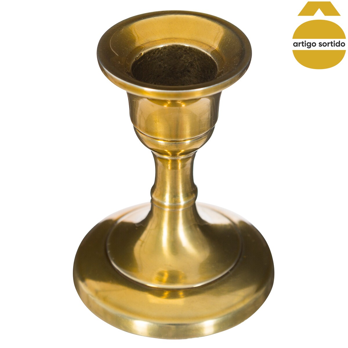 Casti&ccedil;al Dourado Em Metal