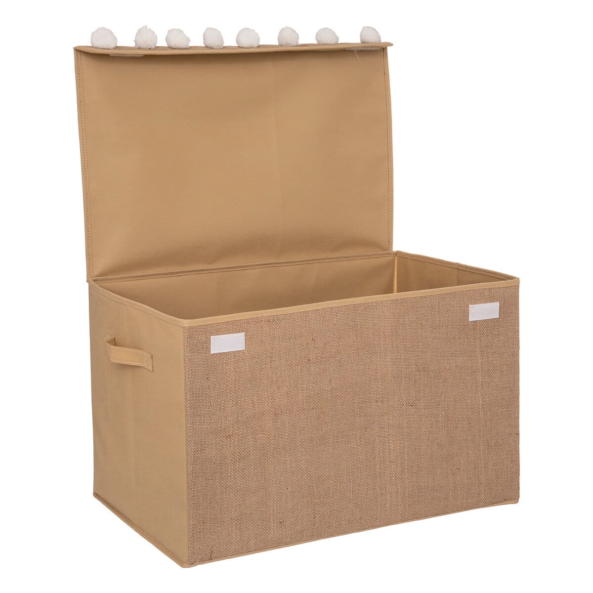 Caixa De Arruma&ccedil;&atilde;o Oasis Com Pompons 57x36x36cm