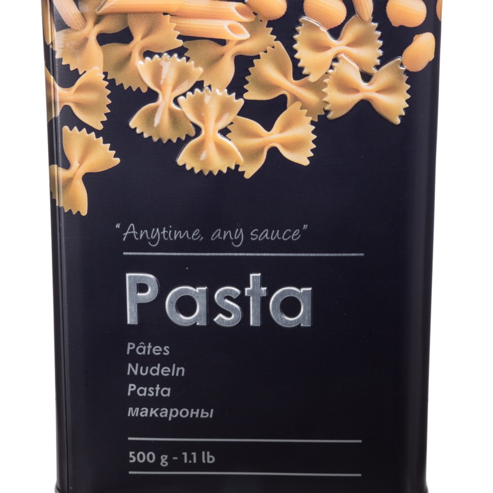 Caja P/Pasta Met&aacute;lica C/Dise&ntilde;o