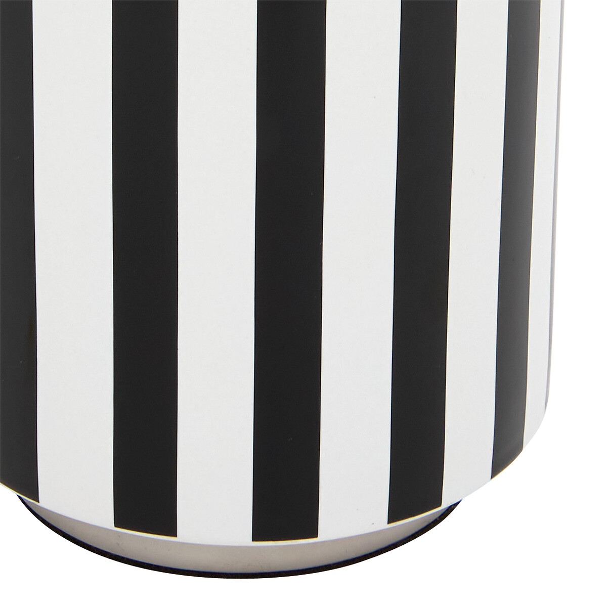 L&aacute;mpara de mesa negro y blanco de cer&aacute;mica 50cm