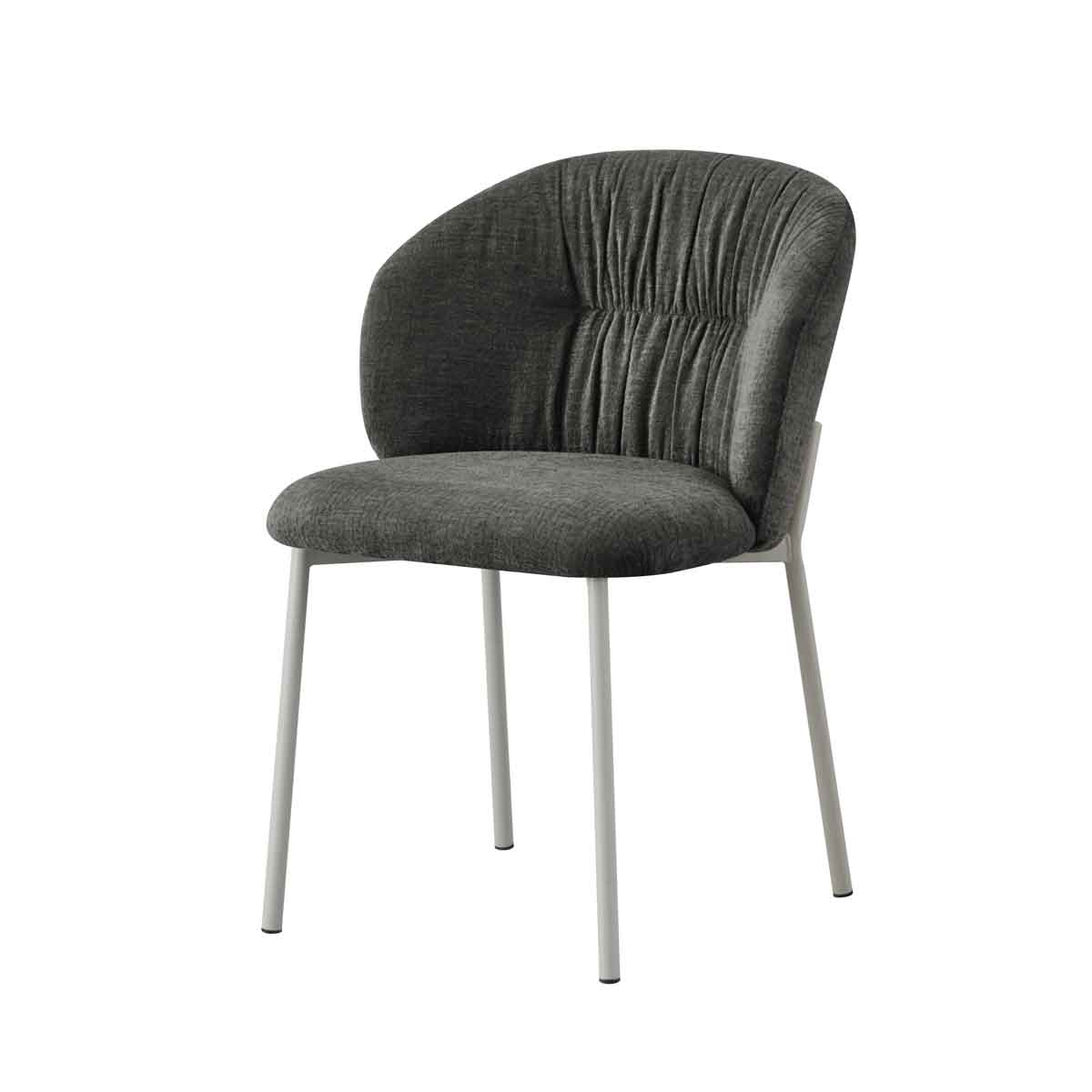 Sillón MONTFORT en tejido gris oscuro