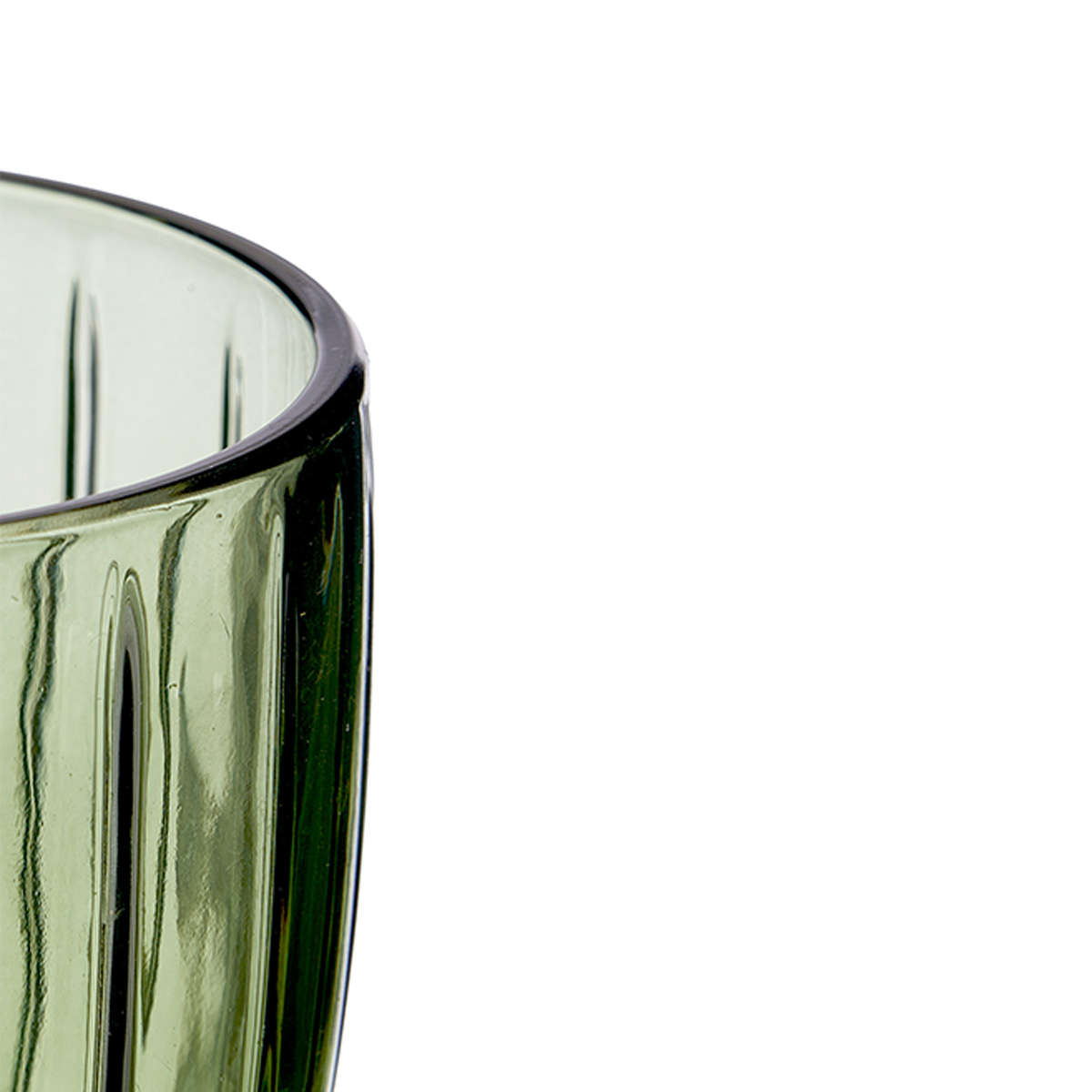 Vaso alto rayas 440ml de vidrio