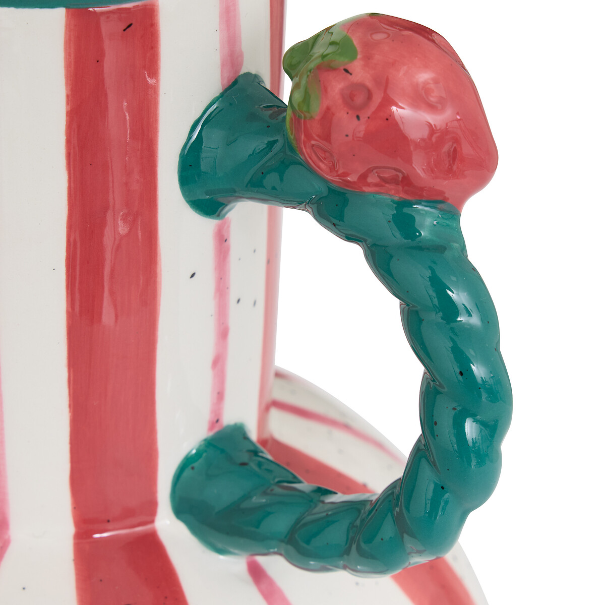 Jarr&oacute;n a rayas FRUITY de cer&aacute;mica 25cm