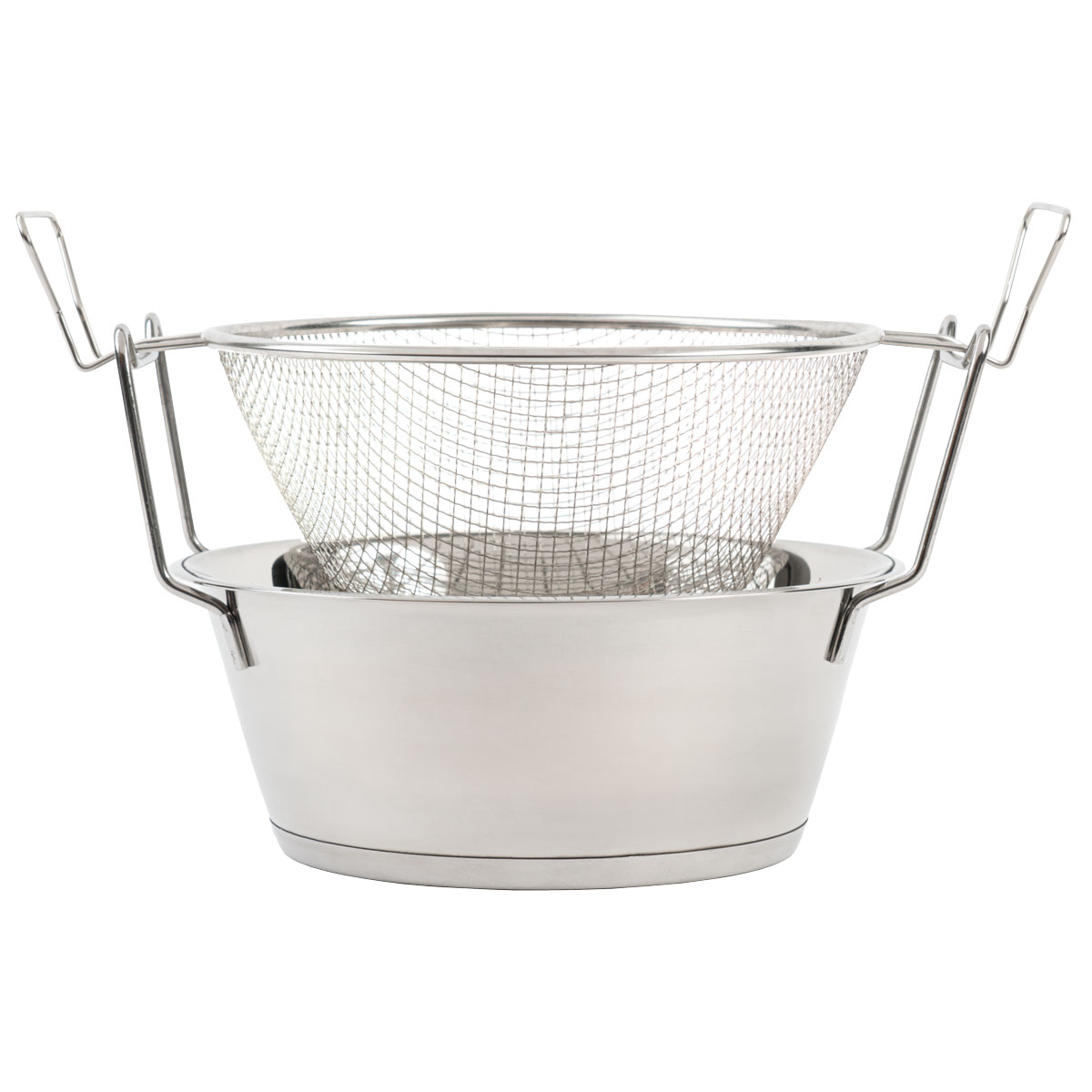 Freidora Inoxidable C/Asas 24Cm