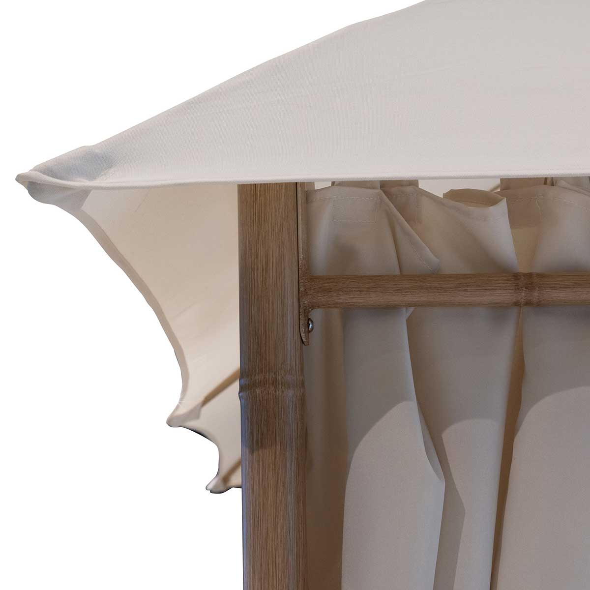 Pérgola Sawara Efecto Crudo 3x3M