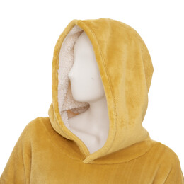 Manta Sudadera Con Capucha Ocre