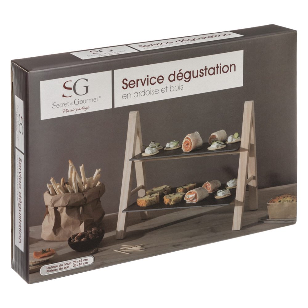 Tabuleiro para Aperitivos 2 Prateleiras