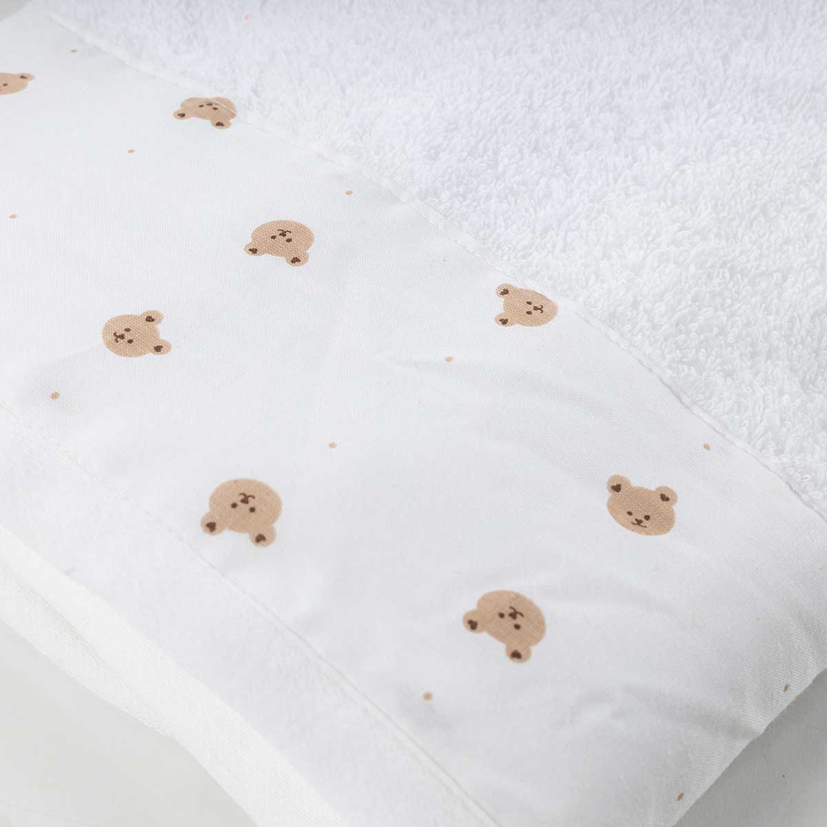 Toalla de baño blanca de algodón 70x140cm