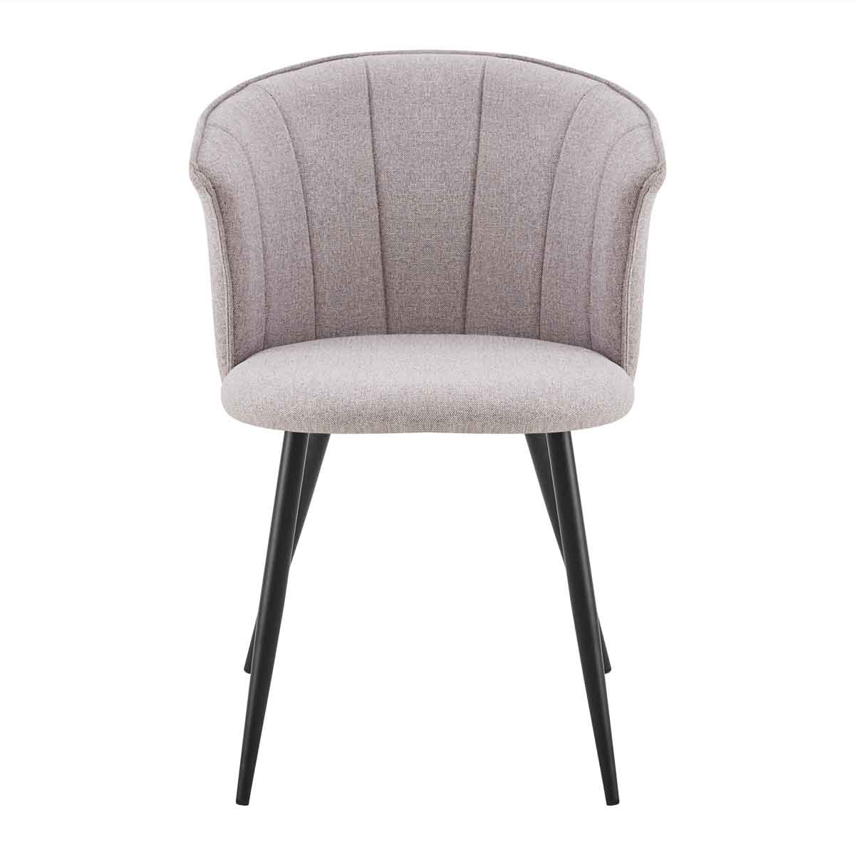 Silla LOLA taupe de tejido