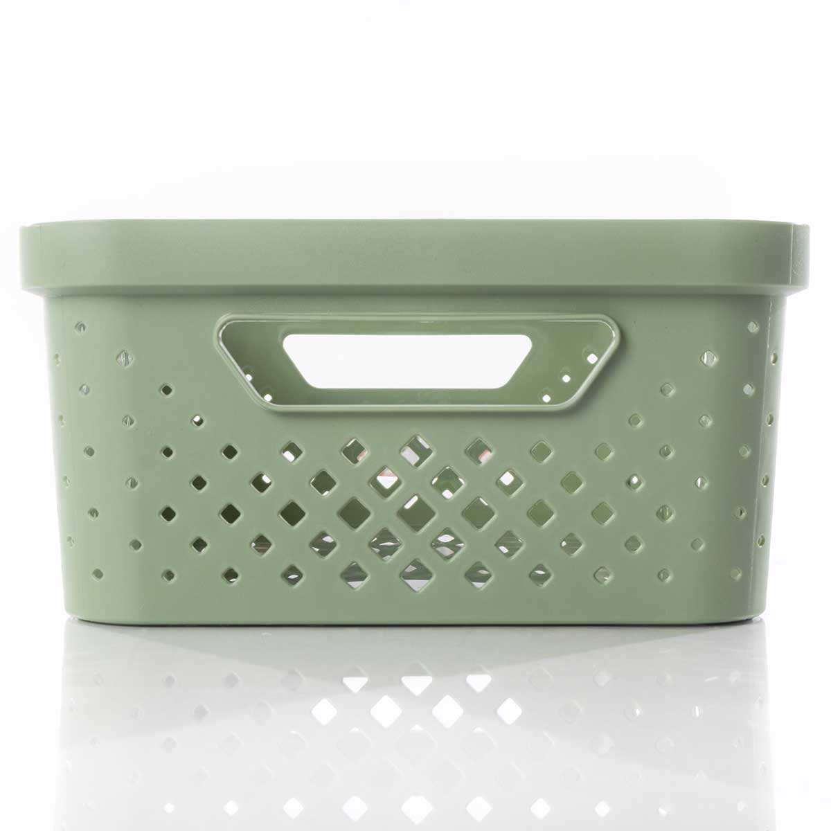 Cesto de almacenaje PIXEL verde 11l