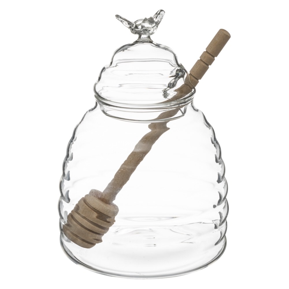 Frasco P/Miel De Vidrio 14Cm 