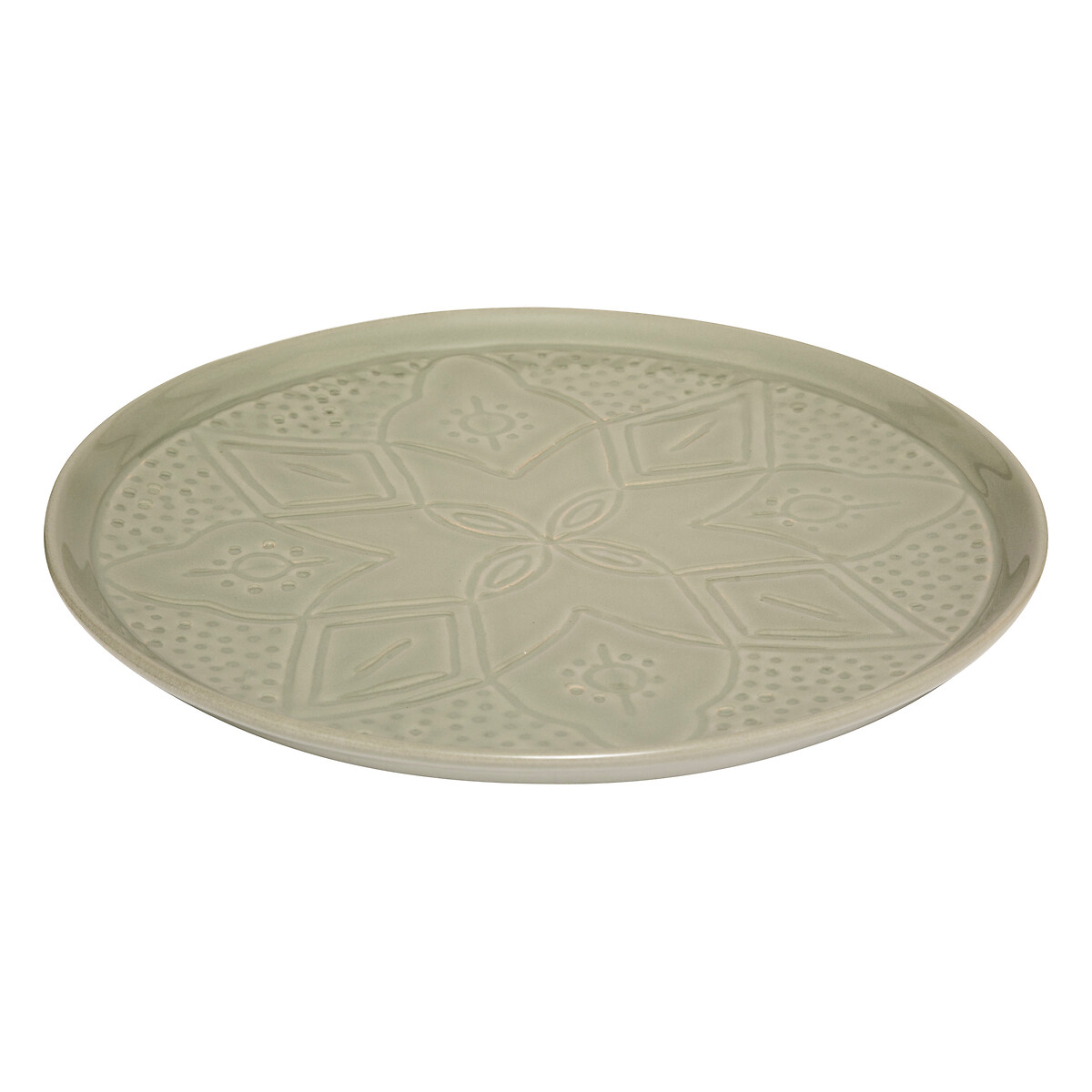Plato llano SIENNA verde 27cm