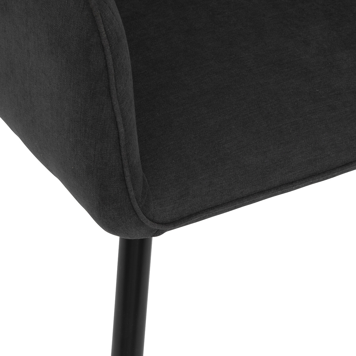 Sill&oacute;n De Tela Negro 57x61.5x83Cm