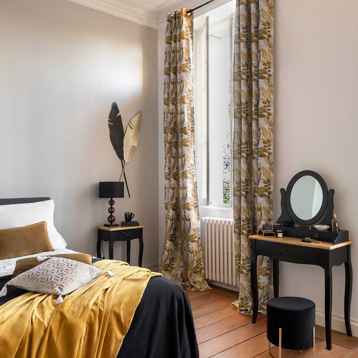 Lámpara De Mesa Soul Metal/Vidrio 52Cm