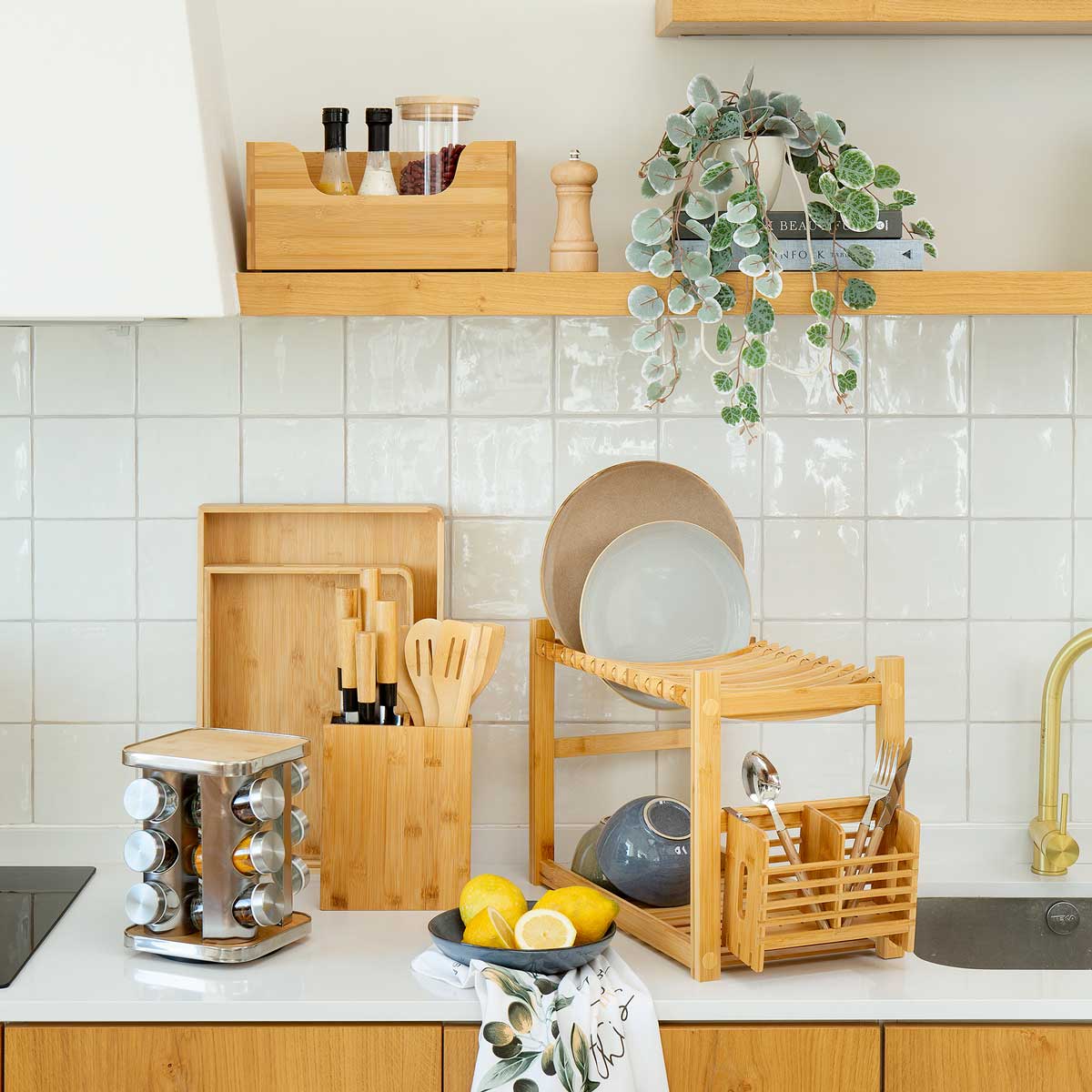 Conjunto De 12 Frascos Para Especiarias Com Suporte Rotativo