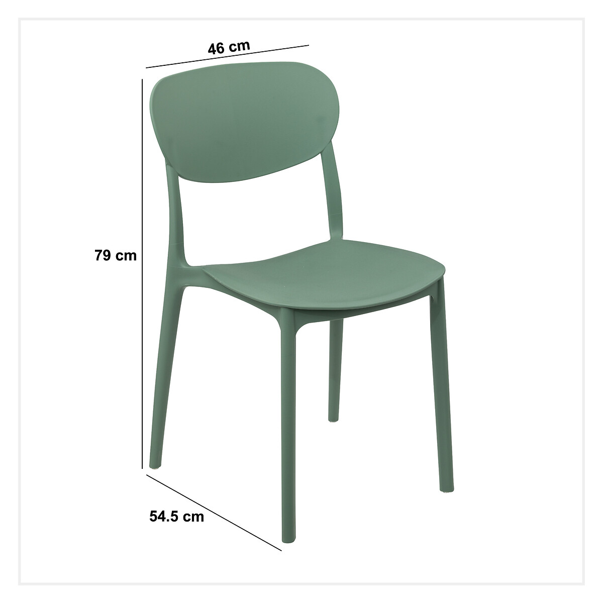 Silla Apilable Verde
