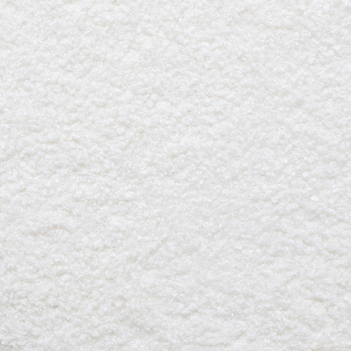 Puf tejido boucle blanco