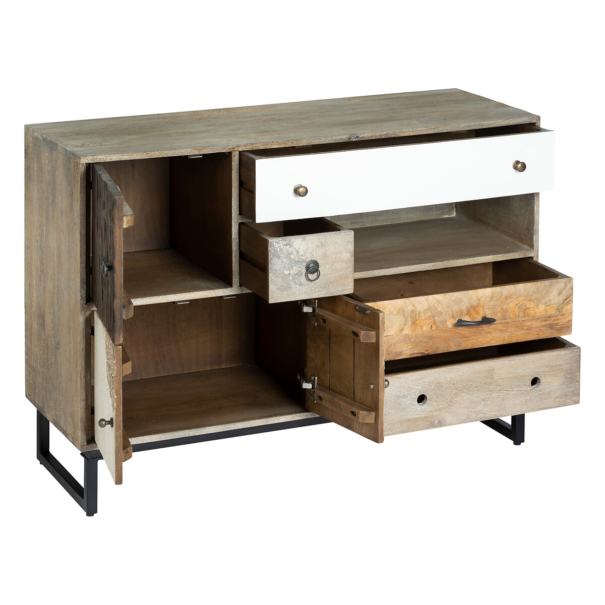 Aparador 4 Cajones Y 2 Puertas 115x40x80