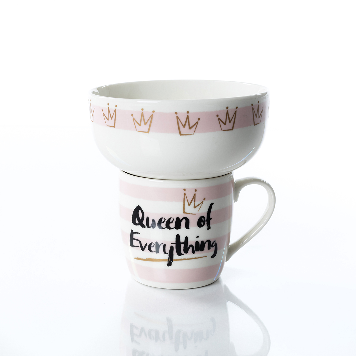 Set Taza y Bowl Queen