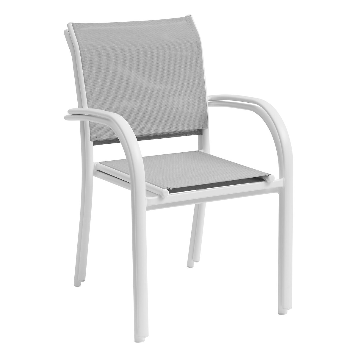 Silla PIAZZA galet y blanco