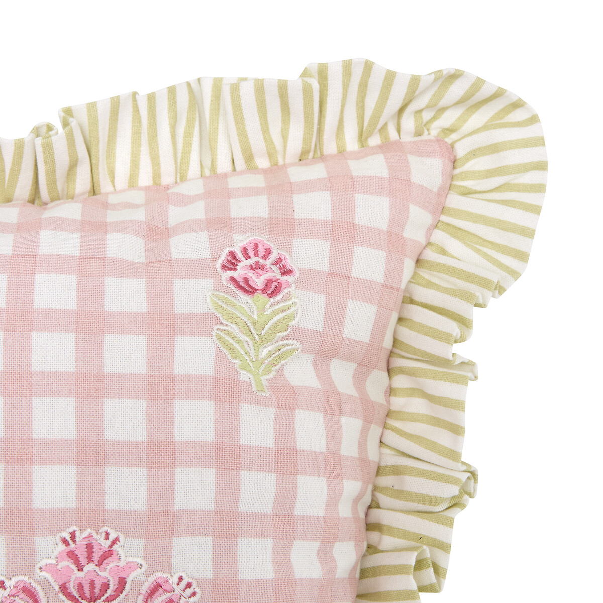 Almohada FLEUR DE ROSE rosa 38x58cm