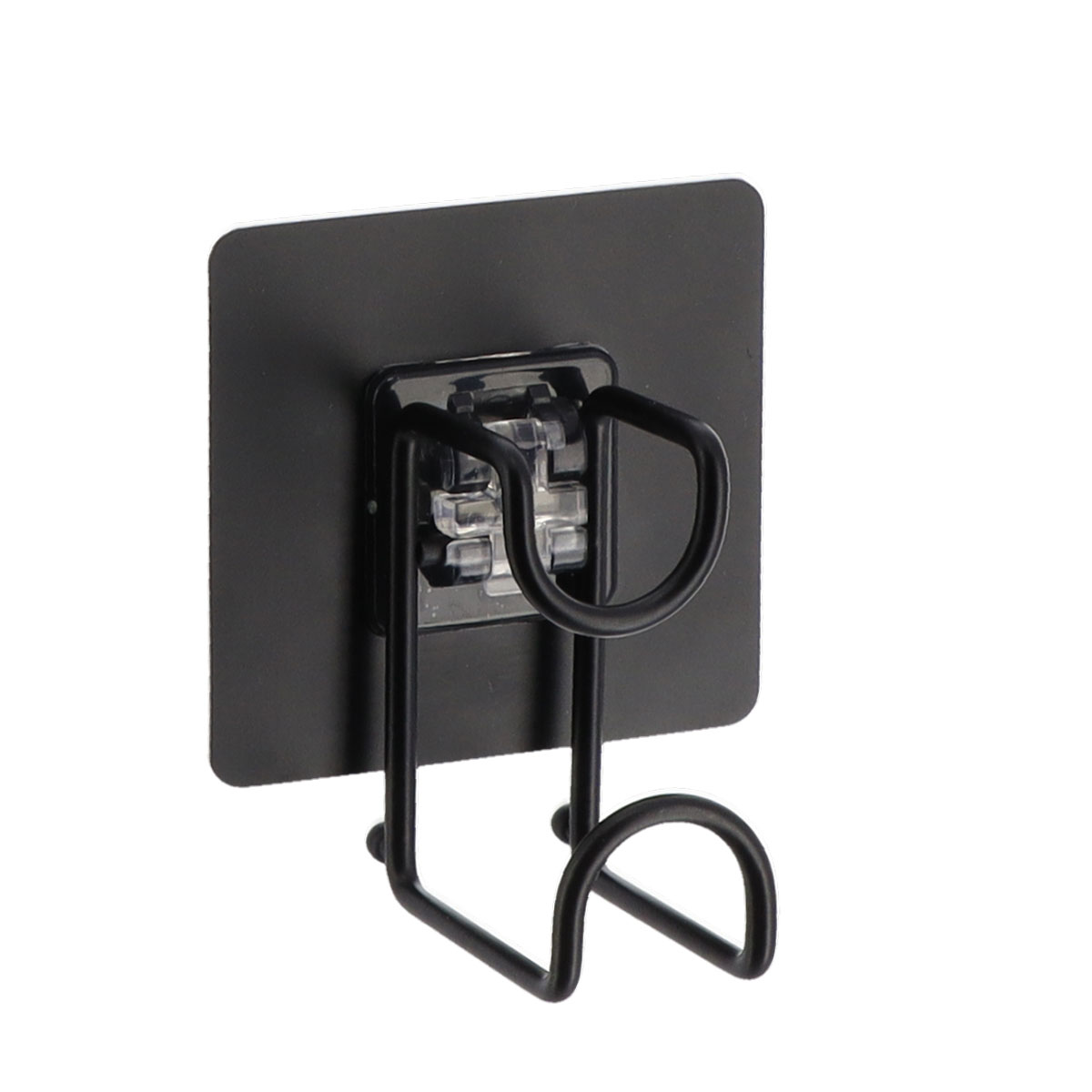 Gancho Para Ba&ntilde;o  De Metal Con Adesivo Negro
