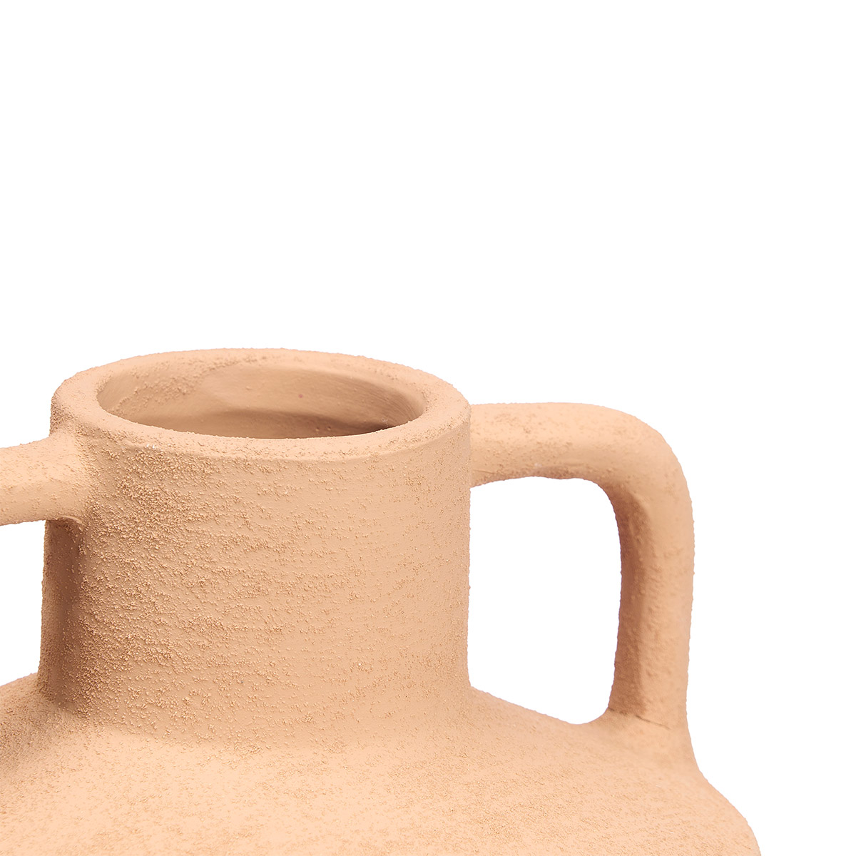 Jarr&oacute;n marr&oacute;n de cer&aacute;mica 17.5cm