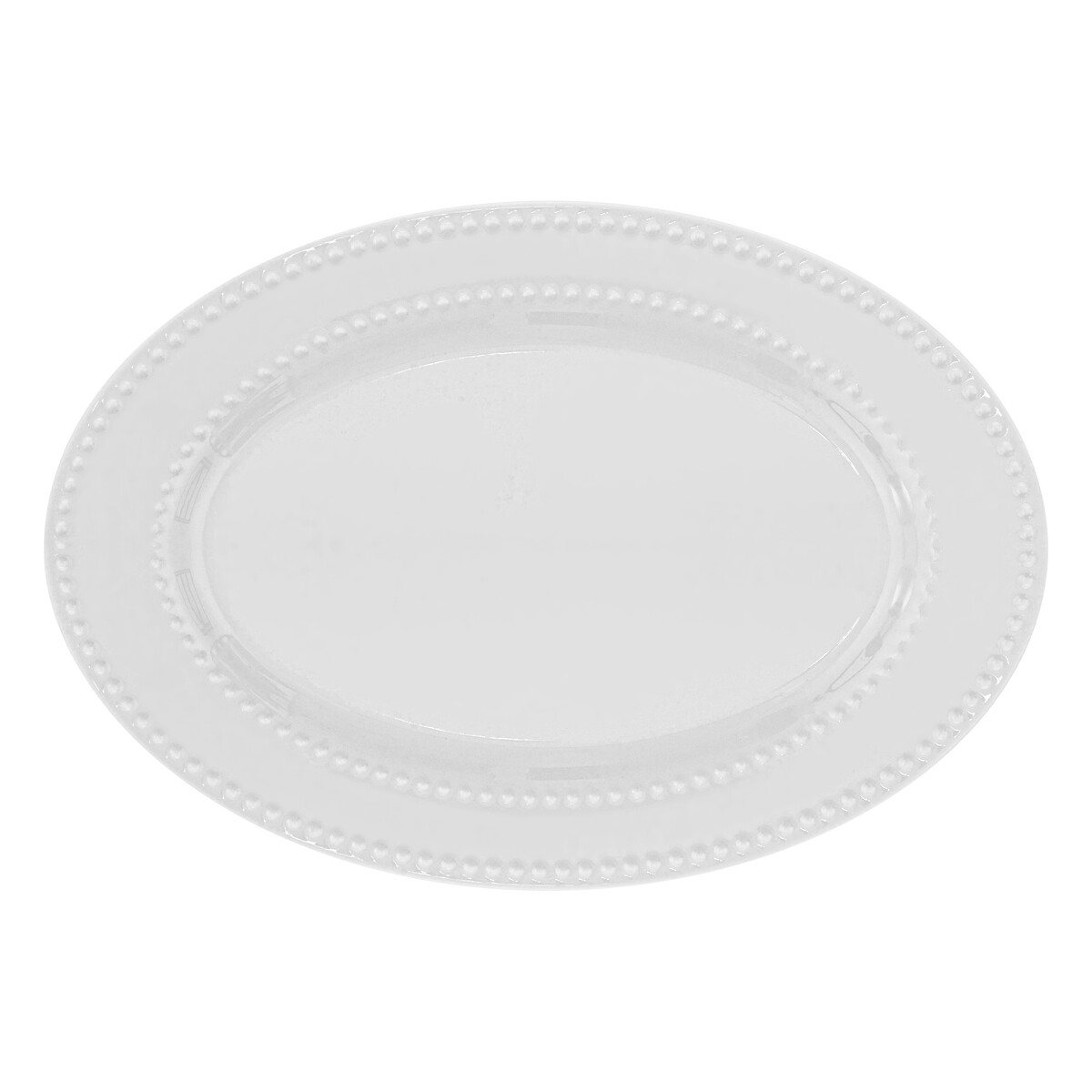 Bandeja ovalada PERLE 33x23cm de porcelana